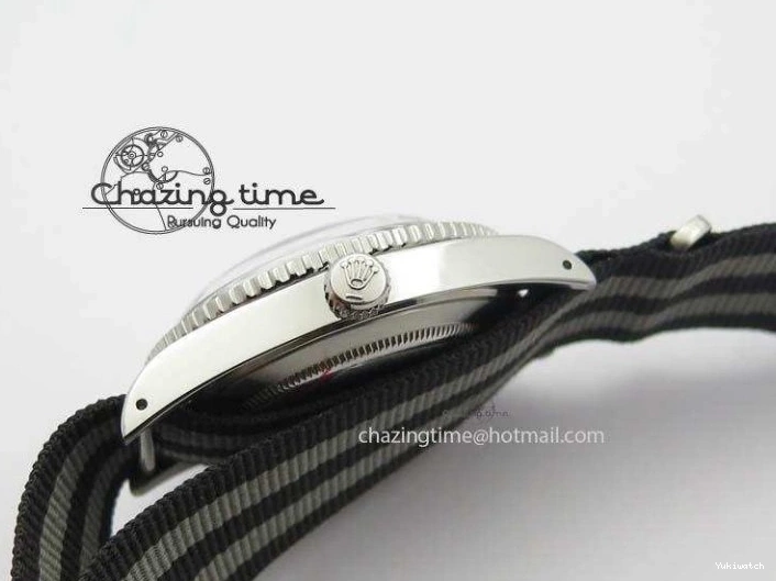 On SS Dial Strap Vintage 1680 White Nylon No Submariner A2836 Date 0218